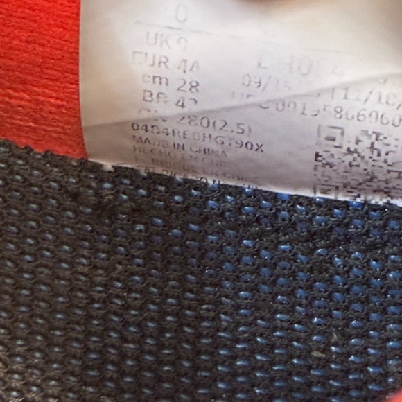 Nike Air Zoom Terra Kiger 8 Men’s Size 10 Habanero Red Blue Trail Shoes Sneakers - Picture 11 of 11